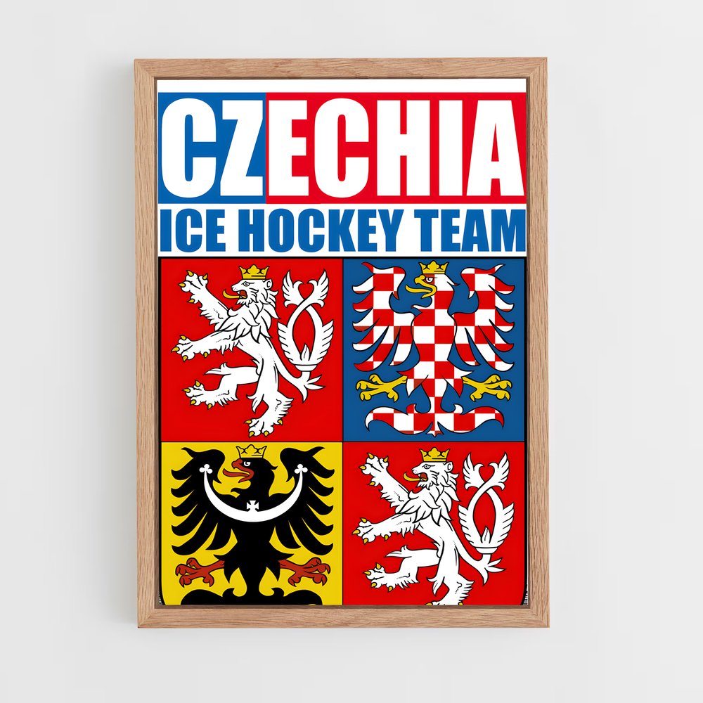 Poster Fierté Tchèque – affiche Hockey sur glace (vue 4)